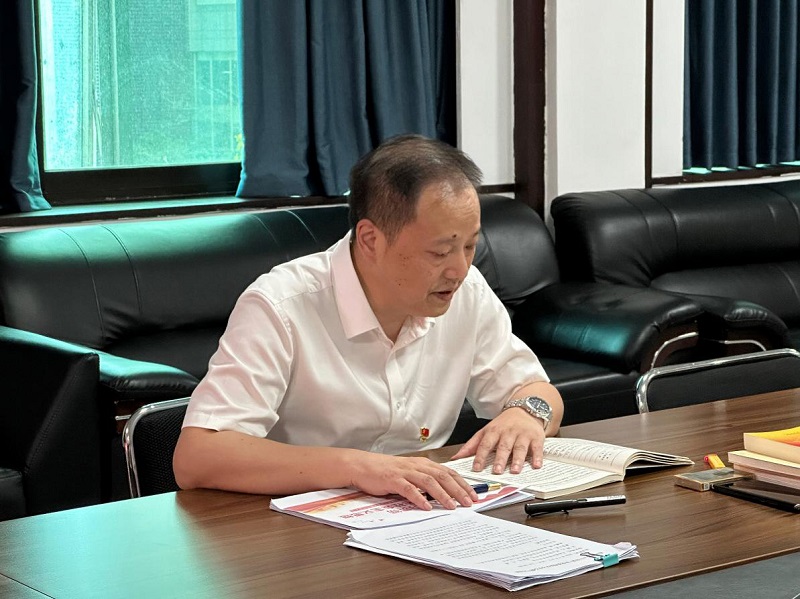 湖南粮油欧博官网-欧博副董事长、总经理刘浩英到汇东国际讲主题教育专题党课